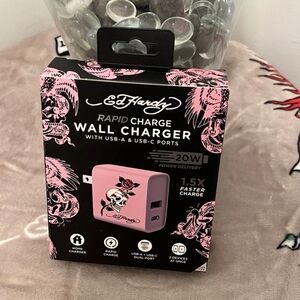 Ed Hardy Pink Rapid Charge Wall Charger